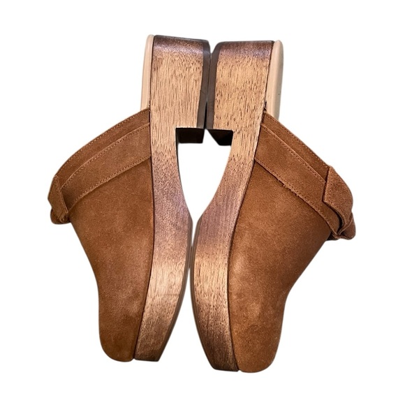 Talbots Winni tan suede clogs mules Made in Brazil - Picture 7 of 11